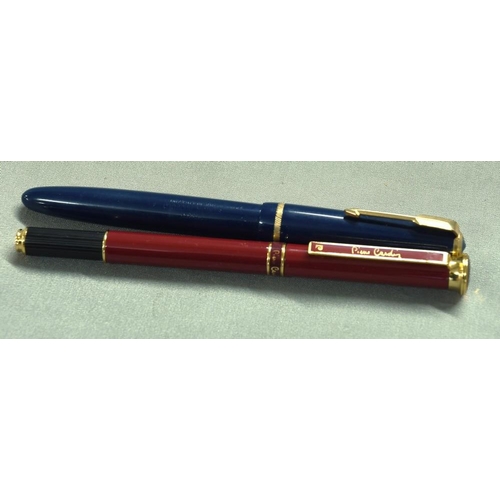 2606 - Vintager Parker Duofold Senior & Pierre Cardin Fountain Pens