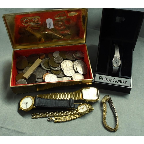 2618 - Box - Watches, Coins etc.