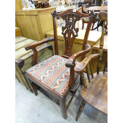 3096 - Mahogany Elbow Chair