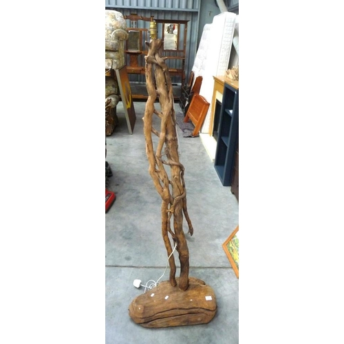 3121 - Rustic Driftwood Standard Lamp