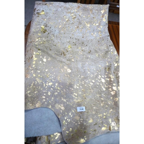 3148 - Gilded Cow Hide (170cm x 230cm)