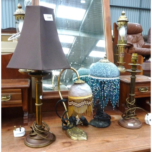 3188 - Assorted Lamps & Shades