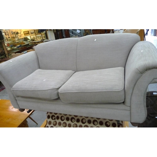 3215 - Oatmeal Coloured Upholstered Sofa Bed