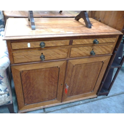 3226 - Satinwood Drawing Cabinet