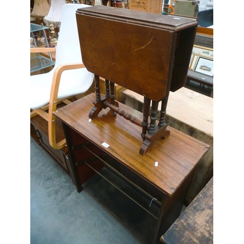 3276 - Mahogany Sutherland Table & Shoe Rack