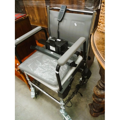 3280 - Commode Wheelchair with Electric Riser Function