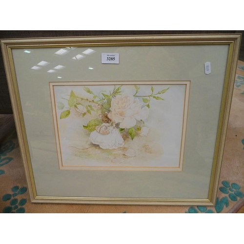 3285 - Framed Watercolour Entitled 