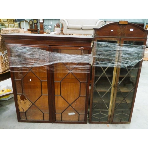 3294 - 2 Victorian Mahogany Bookcase Tops