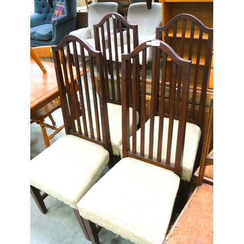 3335 - 4 Mahogany Dining Chairs