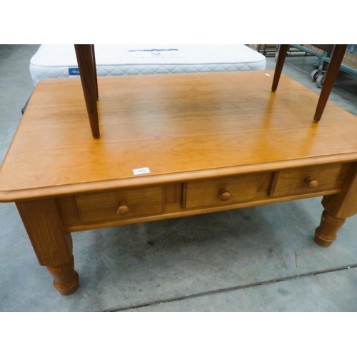 3356 - Pine Coffee Table with Drawers