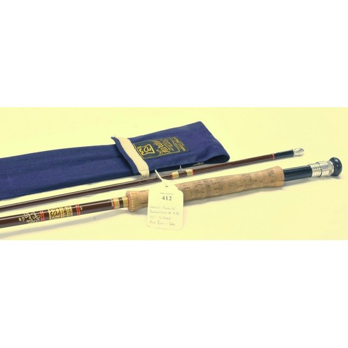 412 - Hardy Fibalite Perfection 7/8 10ft 2 Piece Fly Rod & Bag