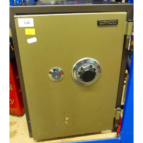 118 - Waco Safe with Key and Combination