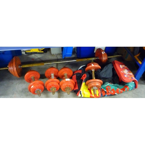 126 - Collection of Dumbbells and Fitness Weights