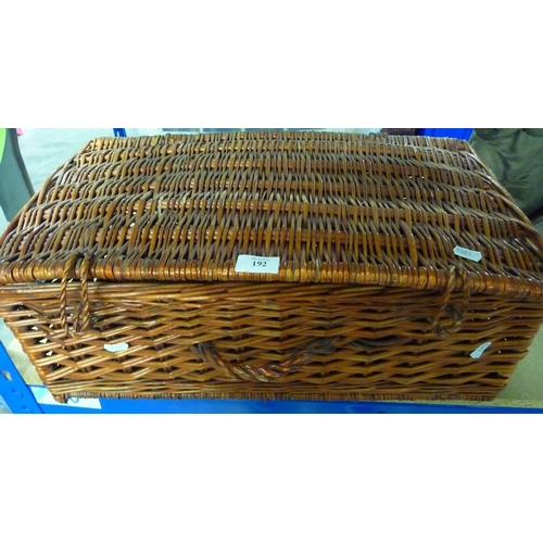 192 - Wicker Picnic Hamper