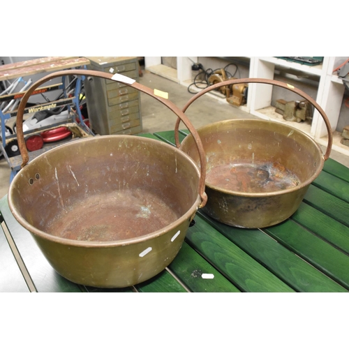 62 - Two Brass Jelly Pans