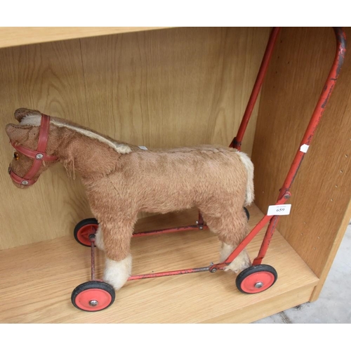 659 - Vintage Horse Baby Walker