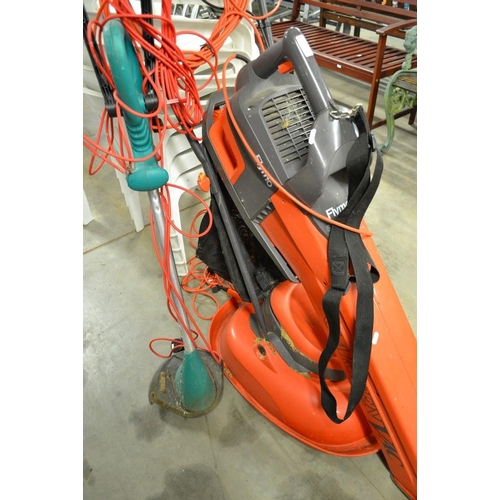 81 - Flymo Lawnmower, Flymo Leaf Blower / Vac and Bosch Strimmer