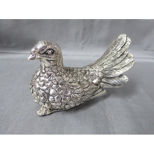 2150 - Silverplated Table Ornament in the form of a Dove.