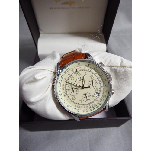 2183 - Gents Rotary Chronospeed Wristwatch.