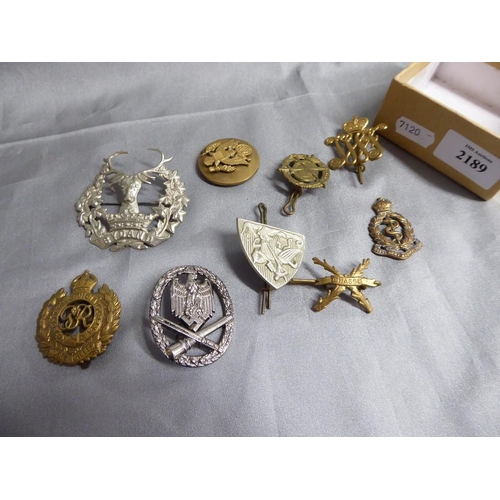 2189 - Small Box of Military Badges.