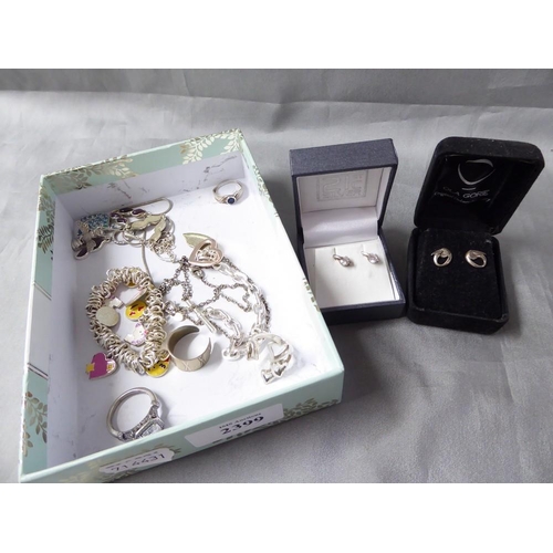 2399 - Silver Jewellery - Ola Gorie Earrings, Other Rings, etc