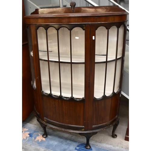 3002 - Mahogany Half Moon China Cabint