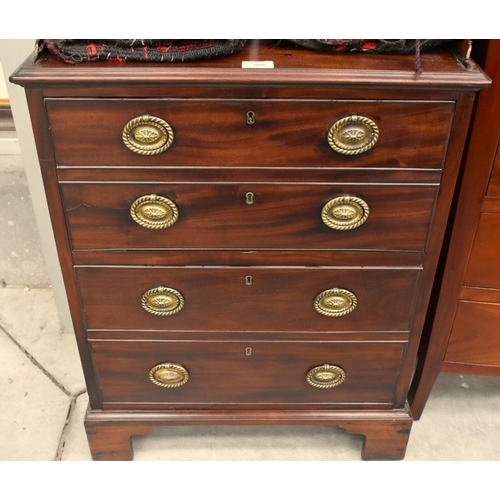 3006 - Mahogany Fall Front Chest with Gallery Top