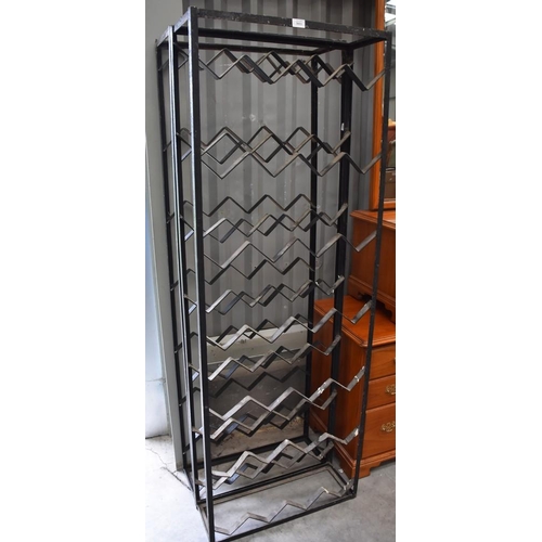 3011 - Pair of Wrought Iron Wine Racks