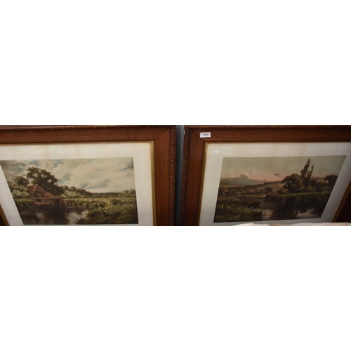 3015 - Two Oak Framed Prints