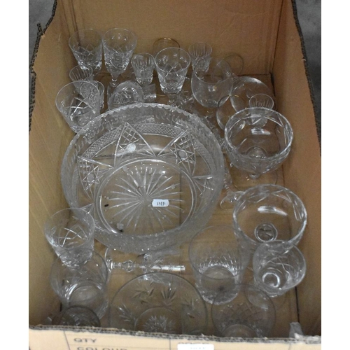 3041 - Box Assorted Glass and Crystal Glasses