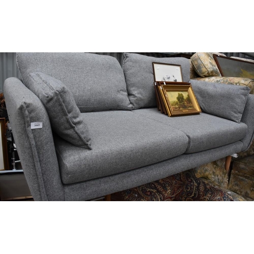 3065 - Grey Fabric 2 Seat Sofa