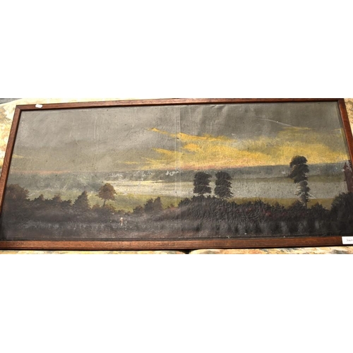 3069 - Antique Oil on Canvas - Landscape