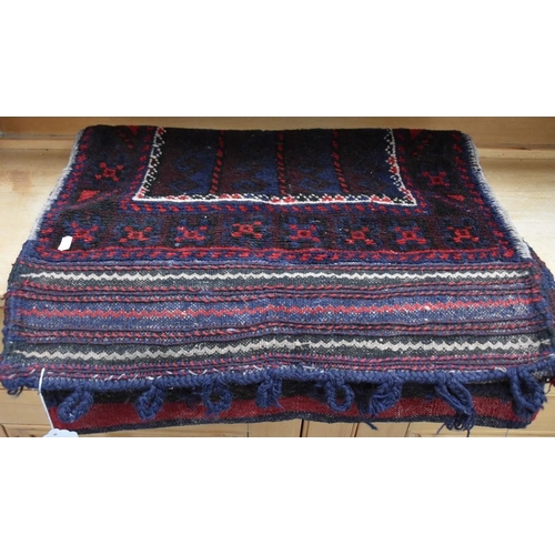 3099 - Antique Rug Saddle Bag - approx 60 x 107cm.