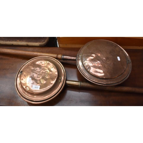 3113 - 2 Copper Warming Pans