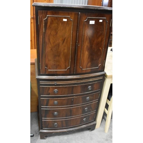 3131 - Mahogany Cabinet on Chest Base