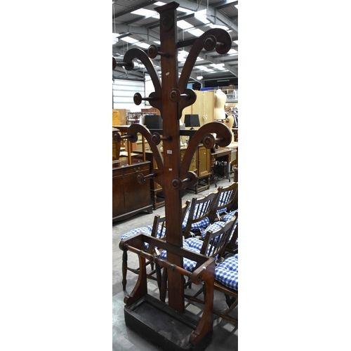 3148 - Victorian Mahogany Coat Tree