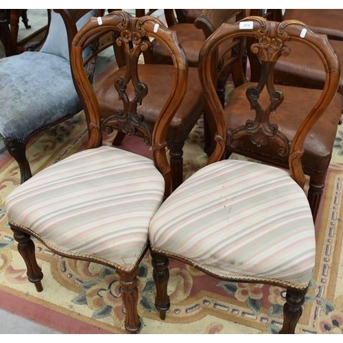 3170 - Pair of Victorian Rosewood Parlour Chairs