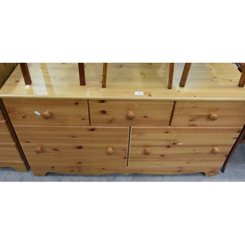 3178 - Pine 3 Over 2 Drawer Chest