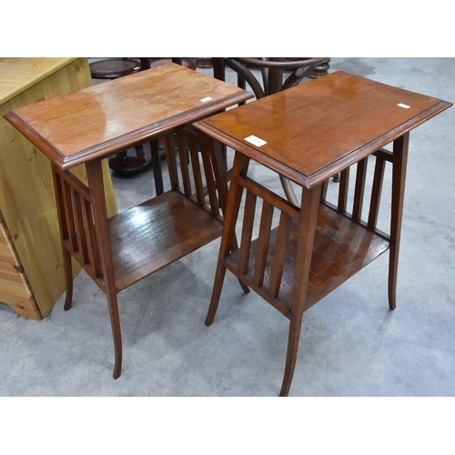 3179 - Pair of Mahogany Art Nouveau Side Tables