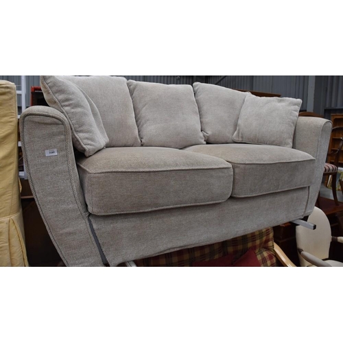 3189 - Grey Fabric 2 Seat Sofa