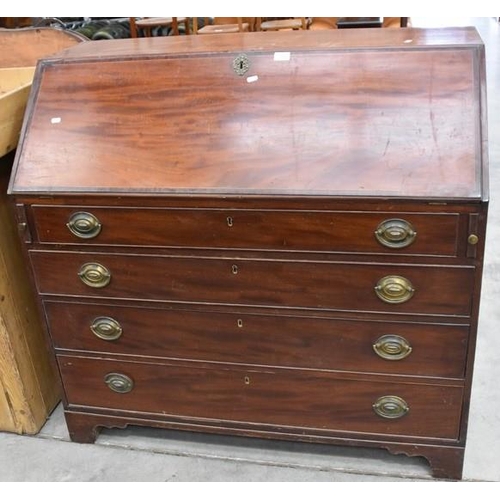 3226 - Victorian Mahogany Inlaid Writing Bureau