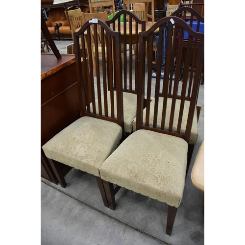 3229 - 4 Mahogany Dining Chairs