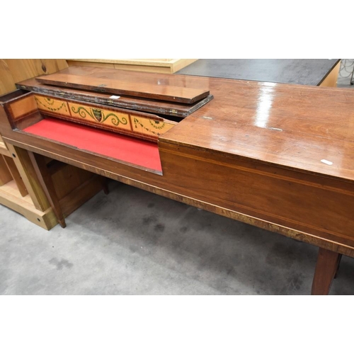 3282 - Antique Mahogany Piano Case