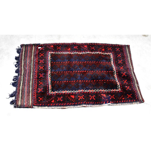 3099 - Antique Rug Saddle Bag - approx 60 x 107cm.