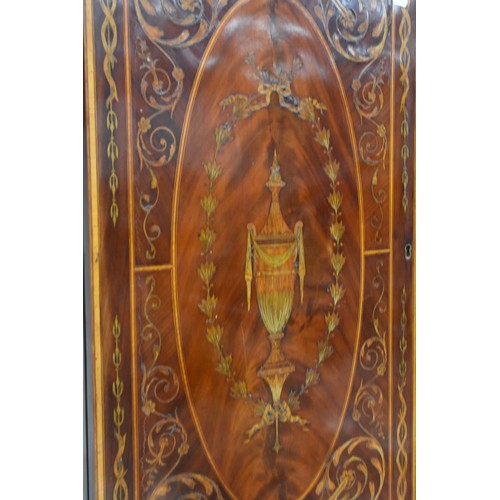 3001 - Victorian Mahogany Inlaid Bookcase on Base