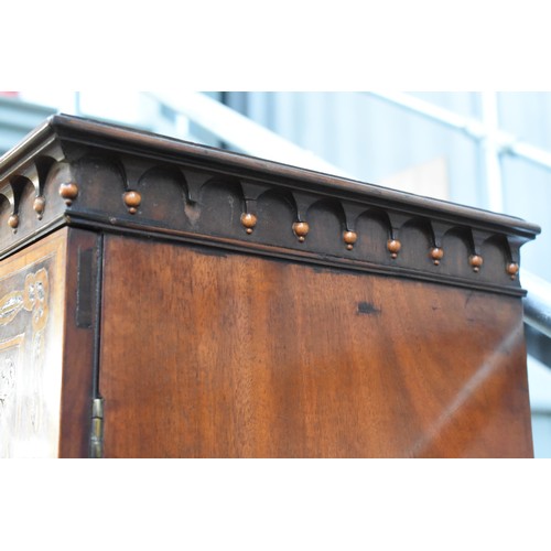 3001 - Victorian Mahogany Inlaid Bookcase on Base