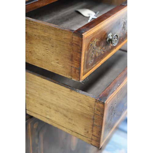 3001 - Victorian Mahogany Inlaid Bookcase on Base