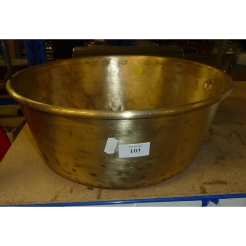 103 - Brass Jelly Pan