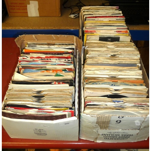 406 - Three Boxes of Assorted Single Records