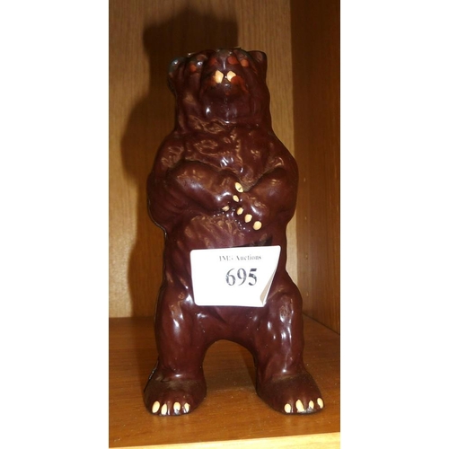 695 - Painted Metal Money Bank In The Form Of A Bear